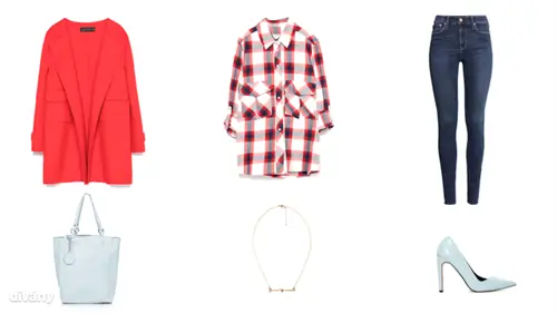 Пальто - 34 995 форинтов (Zara), рубашка - 11 995 форинтов (Zara), джинсы - 12 990 форинтов (H&M), сумка - 36 форинтов (Topshop), колье - 2795 форинтов (Mango), обувь - 64,29 евро (Asos)