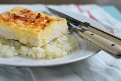 курица с яичным кремом