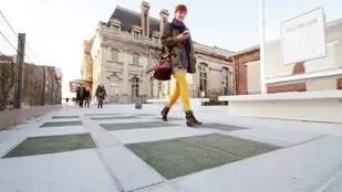 Французские вокзалы будут освещать энергогенерирующей тротуарной плиткой