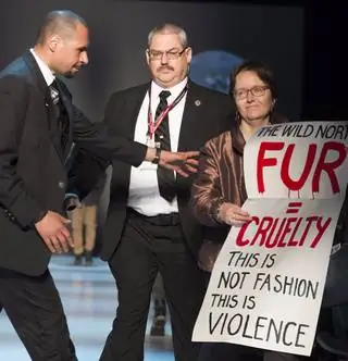 Против меха протестовали только в Торонто
