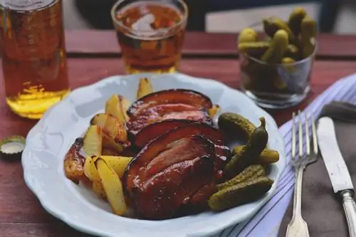 ветчина с медом и горчицей