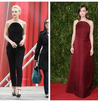 Черный или бордовый Balenciaga лучше смотрится на Кэри Маллиган?