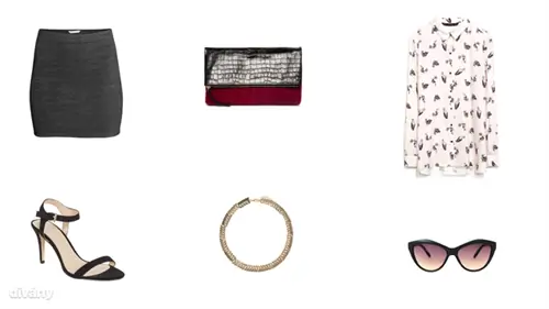 Юбка - 1790 форинтов (H&M), сумка - 52,05 евро (Asos), рубашка - 9995 форинтов (Zara), сандалии - 5900 форинтов (F&F), ожерелье - 3295 форинтов (Parfois), солнцезащитные очки - 3995 форинтов (Mango)