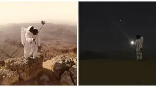 Если бы астронавты использовали селфи-палки для исследования Марса