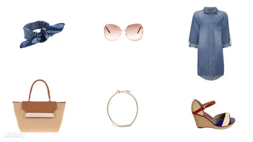 Платок - 8,22 евро (Asos), солнцезащитные очки - 3495 форинтов (Mango), платье-рубашка - 6900 форинтов (F&F), сумка - 10995 форинтов (Parfois), браслет - 990 форинтов (H&M), сандалии - 3900 форинтов (Центр Азии)