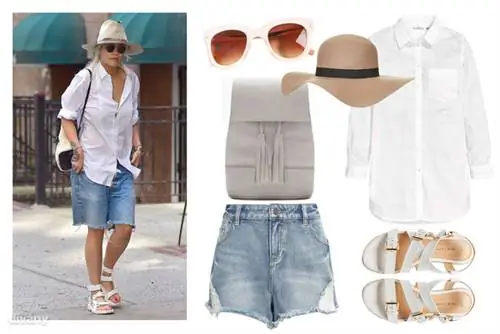 Джинсы - 5490 форинтов (F&F), рубашка - 5990 форинтов (H&M), сандалии - 34,23 евро (New Look, Asos), шляпа - 28 фунтов (Topshop), сумка - 8995 форинтов (Zara), солнцезащитные очки - 2995 форинтов (Stradivarius) Джинсы - 5490 форинтов (F&F), рубашка - 5990 форинтов (H&M), сандалии - 34,23 евро (New Look, Asos), шляпа - 28 фунтов (Topshop), сумка - 8995 форинтов (Zara), солнцезащитные очки - 2995 форинтов (Stradivarius)