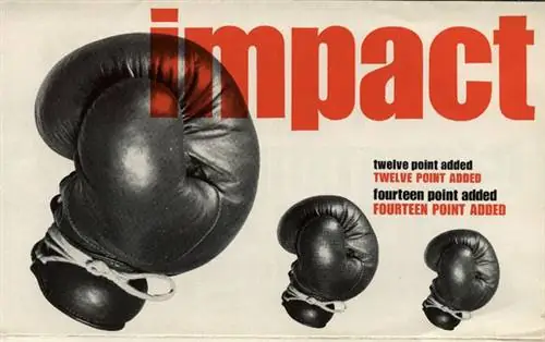 Оригинальная брошюра шрифта 1965 года Оригинальная брошюра шрифта 1965 года