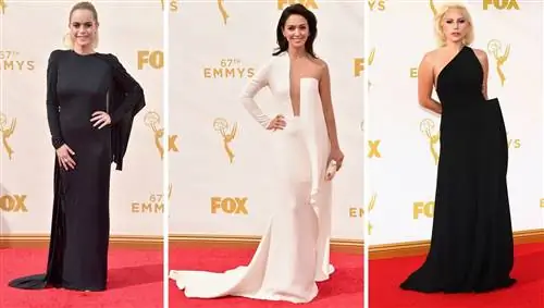 Эмми была ночь платьев с открытыми плечами