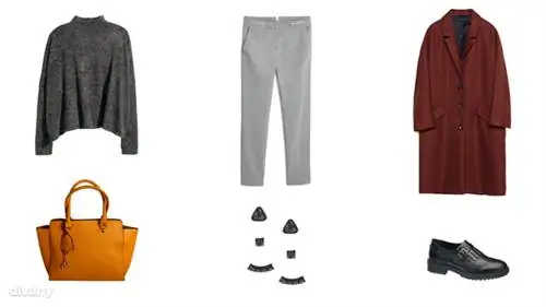 Свитер – 5 990 форинтов (H&M), брюки – 13 990 форинтов (Mango), куртка – 29 995 форинтов (Zara), сумка – 5 500 форинтов (Asia Center), серьги – 1 695 форинтов (Parfois), туфли – 7 990 форинтов (Deichmann) Свитер – 5 990 форинтов (H&M), брюки – 13 990 форинтов (Mango), куртка – 29 995 форинтов (Zara), сумка – 5 500 форинтов (Asia Center), серьги – 1 695 форинтов (Parfois), туфли – 7 990 форинтов (Deichmann)
