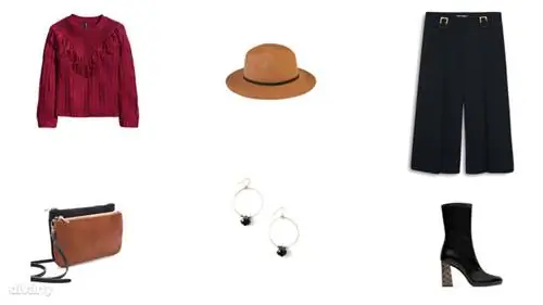 Свитер - 6 990 форинтов (H&M), шапка - 8 995 форинтов (Oysho), брюки - 13 995 форинтов (Mango), сумка - 3 995 форинтов (Stradivarius), серьги - 9,95 евро (Promod), сапоги - 29 995 форинтов (Zara) Свитер - 6 990 форинтов (H&M), шапка - 8 995 форинтов (Oysho), брюки - 13 995 форинтов (Mango), сумка - 3 995 форинтов (Stradivarius), серьги - 9,95 евро (Promod), сапоги - 29 995 форинтов (Zara)