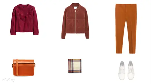 Свитер - 6990 форинтов (H&M), кожаная куртка - 25995 форинтов (Mango), брюки - 14995 форинтов (Zara), сумка - 94 форинтов (Matt & Nat Elle/Asos), шарф - 5995 форинтов (Oysho), туфли - 2890 форинтов. (Х&М) Свитер - 6990 форинтов (H&M), кожаная куртка - 25995 форинтов (Mango), брюки - 14995 форинтов (Zara), сумка - 94 форинтов (Matt & Nat Elle/Asos), шарф - 5995 форинтов (Oysho), туфли - 2890 форинтов. (Х&М)