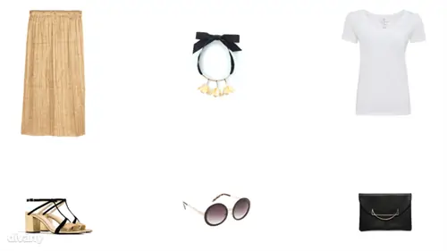 Юбка - 5990 форинтов (H&M), колье - 4595 форинтов (Mango), футболка - 1690 форинтов (F&F), сандалии - 14995 форинтов (Zara), солнцезащитные очки - 6495 форинтов (Parfois), сумка - 18 фунтов (Asos) Юбка - 5990 форинтов (H&M), колье - 4595 форинтов (Mango), футболка - 1690 форинтов (F&F), сандалии - 14995 форинтов (Zara), солнцезащитные очки - 6495 форинтов (Parfois), сумка - 18 фунтов (Asos)