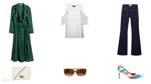Пальто - 17990 форинтов (H&M), блузка - 5590 форинтов (F&F), джинсы - 9995 форинтов (Zara), сумка - 30 фунтов (Topshop), солнцезащитные очки - 4995 форинтов (Zara), обувь - 25 фунтов (Asos)