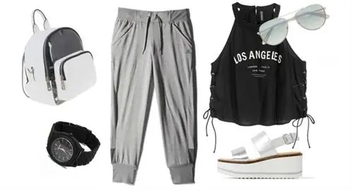 Рюкзак: Parfois, 5 995 форинтов. Часы: Bershka, 4995 форинтов. Тренировки: Adidas, 80 долларов. Вверху: H&M, 3990 форинтов. Солнцезащитные очки: Zara, 3995 форинтов. Сандалии: Zara, 17 995 форинтов Рюкзак: Parfois, 5 995 форинтов. Часы: Bershka, 4995 форинтов. Тренировки: Adidas, 80 долларов. Вверху: H&M, 3990 форинтов. Солнцезащитные очки: Zara, 3995 форинтов. Сандалии: Zara, 17 995 форинтов