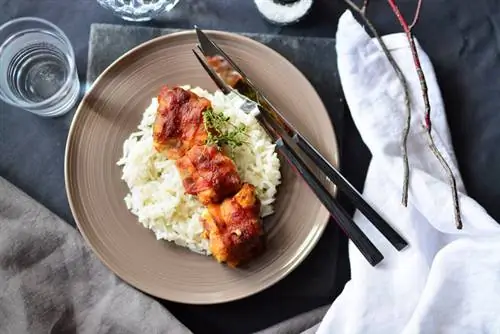 грибы фаршированные беконом 2