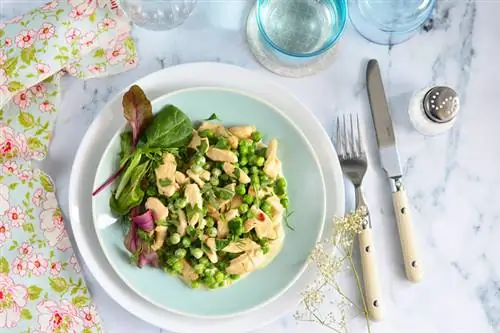 курица с горошком 2