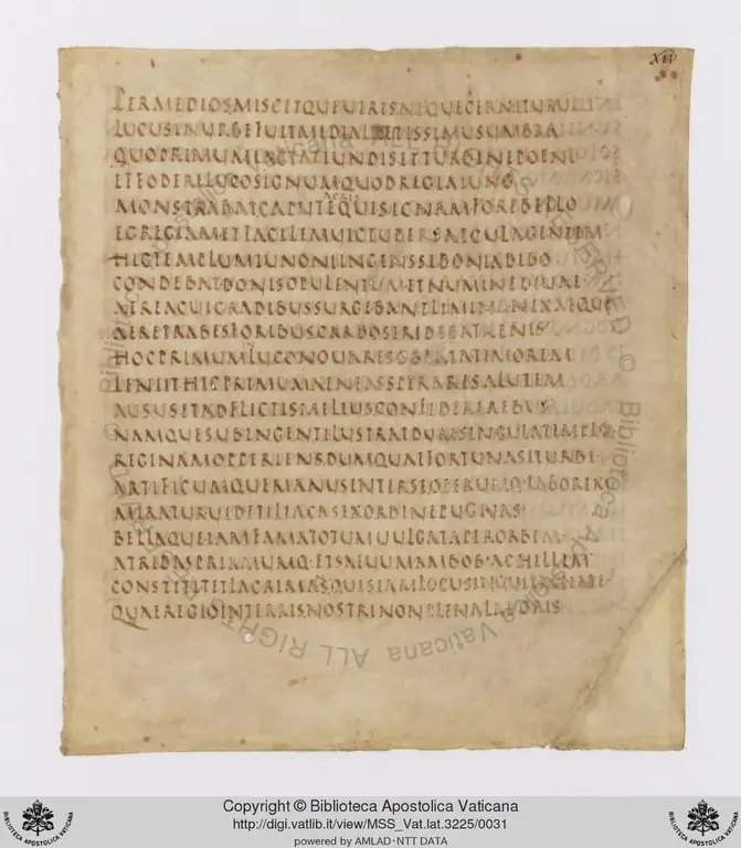 Эта рукопись, Vergilius Vaticanus, является одним из старейших документов, прошедших процесс оцифровки