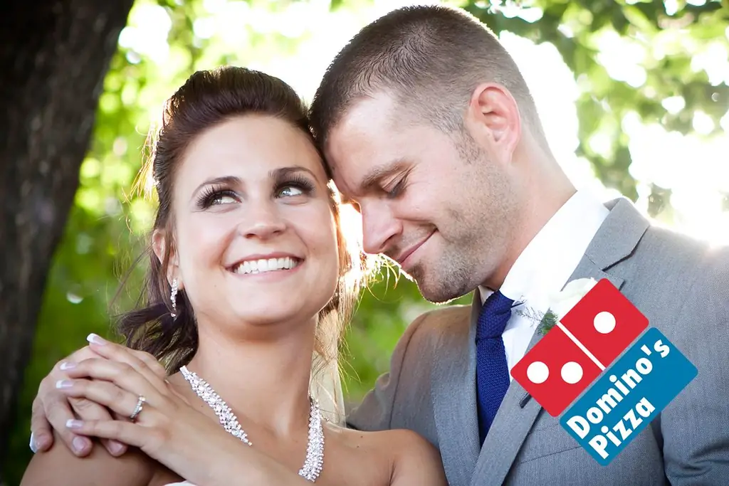 Domino’s предлагает свадебным регистраторам кусочек реальной жизни