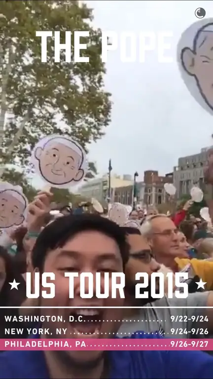 Изображение истории Snapchat