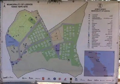 Карта лагеря Кара-Тепе/Эдвард Малхолланд