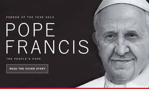 Почему Папа Франциск признан человеком года по версии журнала TIME?