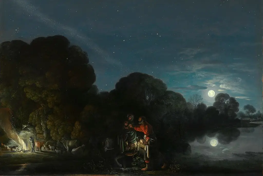 веб-рождество-Сент-Джозеф-Адам-Эльсхаймер-общественное достояние