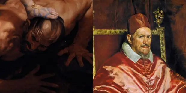 Когда святой Михаил раздавил очень похожего на папу дьявола