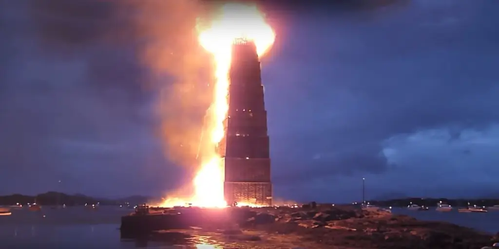 Католические корни «самого высокого костра мира's» в Норвегии