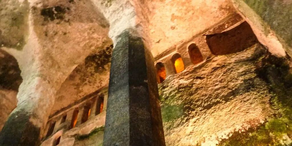 Путешествие по подземной церкви Сен-Жан, Франция