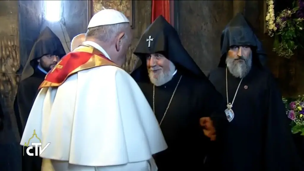 Папа Франциск принял монастырь Святого Григория Просветителя