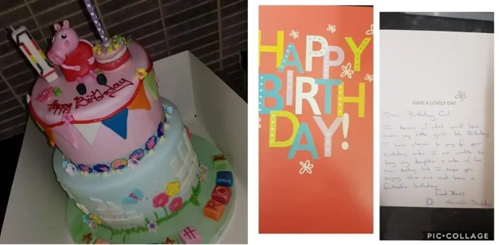 Скорбящий отец анонимно заплатил за торт ко дню рождения еще одной маленькой девочки