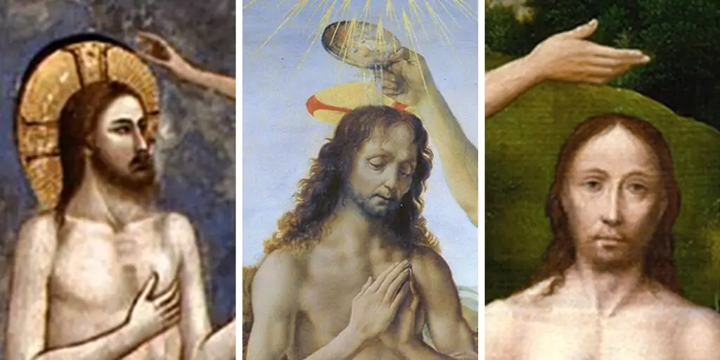 Размышляйте о крещении Христа's, руководствуясь 3 шедеврами искусства