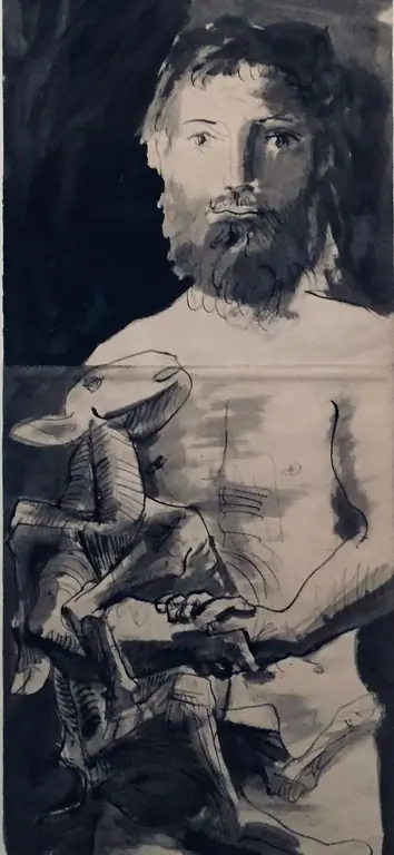 ПИКАССО ДОБРЫЙ ПАСТУХ БУМАГА