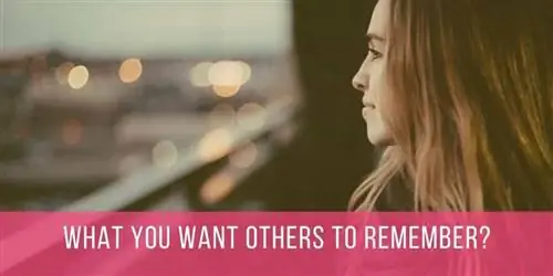 Какое впечатление вы хотите оставить, если вы умрете завтра?
