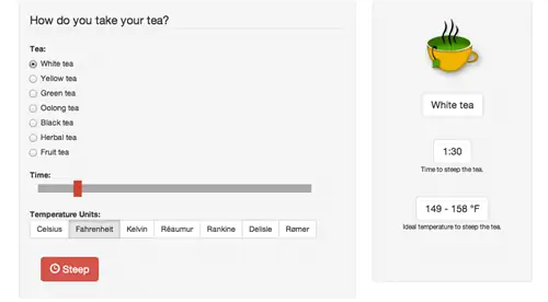 Вот полезный онлайн-инструмент, который поможет вам приготовить идеальный чай