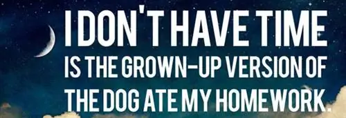 Время продуктивности и цитата из оправданий