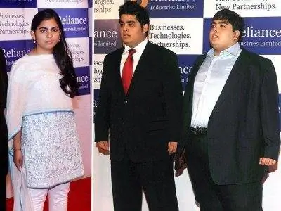 Акаш, Иша и Анант Амбани