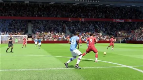 Футбол, вид от первого лица