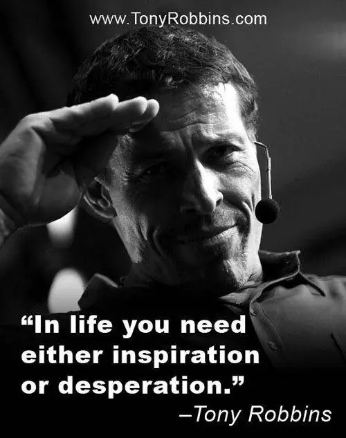 Энтони Роббинс. Цитата из изображения.