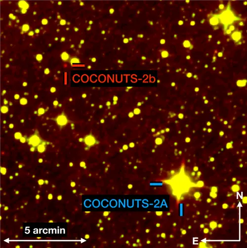 Астрономы сходят с ума от самой близкой экзопланеты, которую когда-либо фотографировали напрямую: COCONUTS-2b