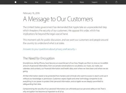 Большинство американцев считают, что Apple должна впустить ФБР