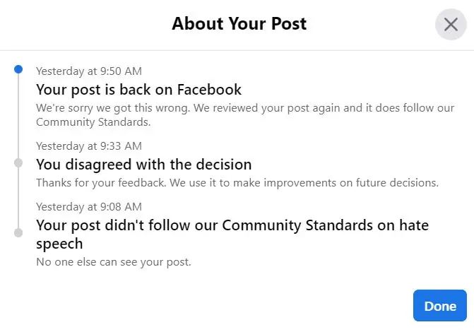 Я в тюрьме Facebook за разжигание ненависти