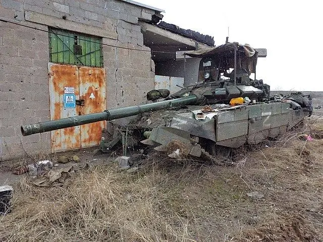 Русский танк в Украине