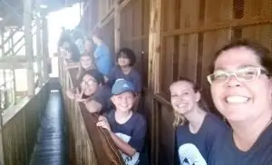 селфи перед американскими горками