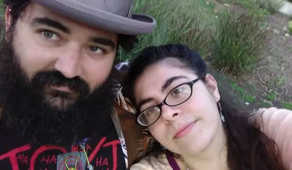 Брайан и я на Чикагском языческом прайде, 2017 г