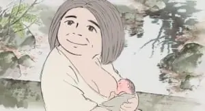 Довольная мать и ребенок