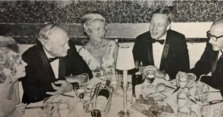 Чарльз Линдберг и Нил Армстронг в сентябре 1969 года