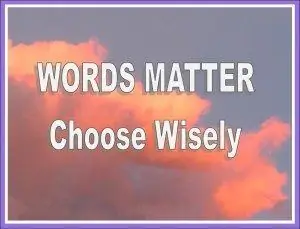 слова имеют значение