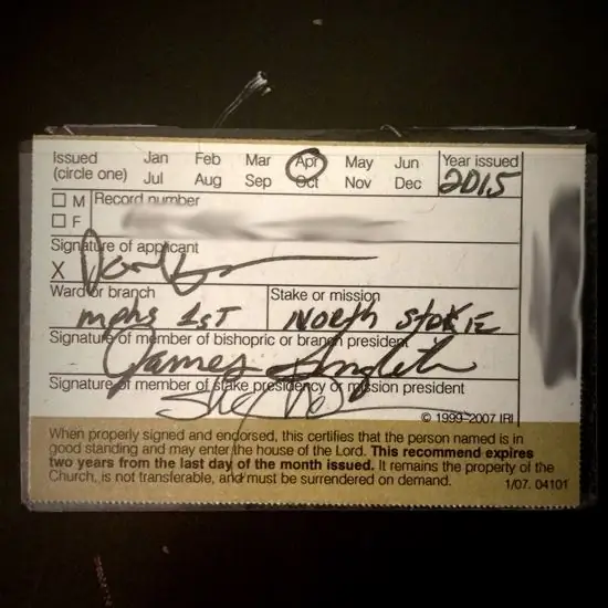 Рекомендации храма мормонов и сектантство СПД