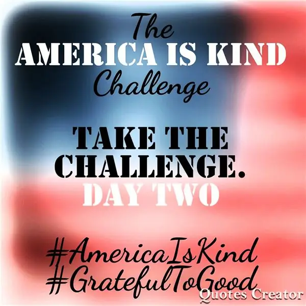 AmericaIsKind Challenge: день второй